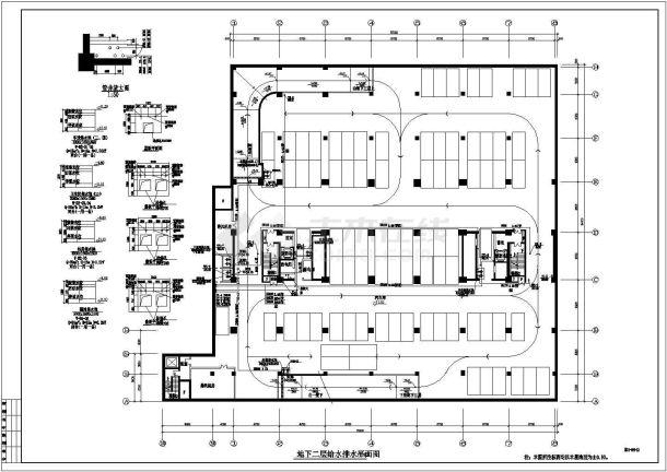 18层办公楼给排水全套施工图（附计算书）-图二