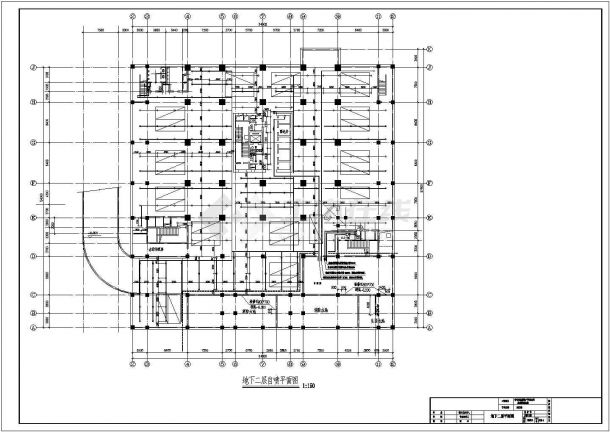 某三层商住楼给水自喷CAD施工图（全套）-图一