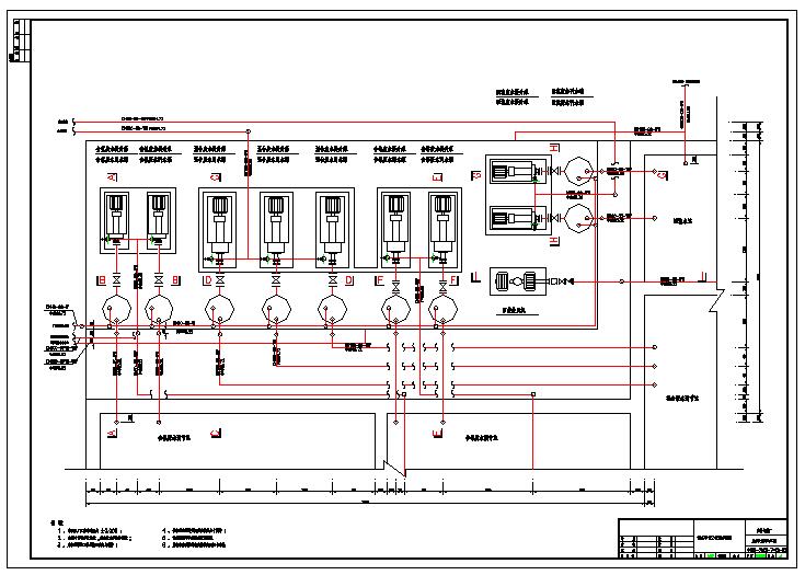 某地电镀厂废水处理的详细管道设计图