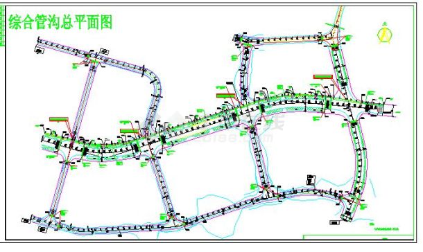 重庆市政综合管网及管沟的详细CAD设计图-图一