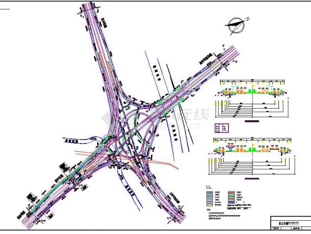 宁波市某立交管线的详细规划设计图-图一