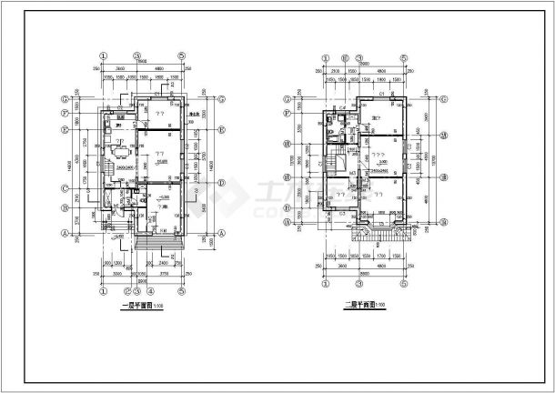 某二层别墅建筑设计方案（长14.9米 宽8.9米）-图二