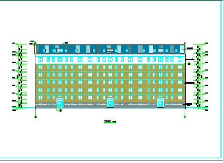 7层框架坡屋顶住宅楼施工图（共8张）-图二