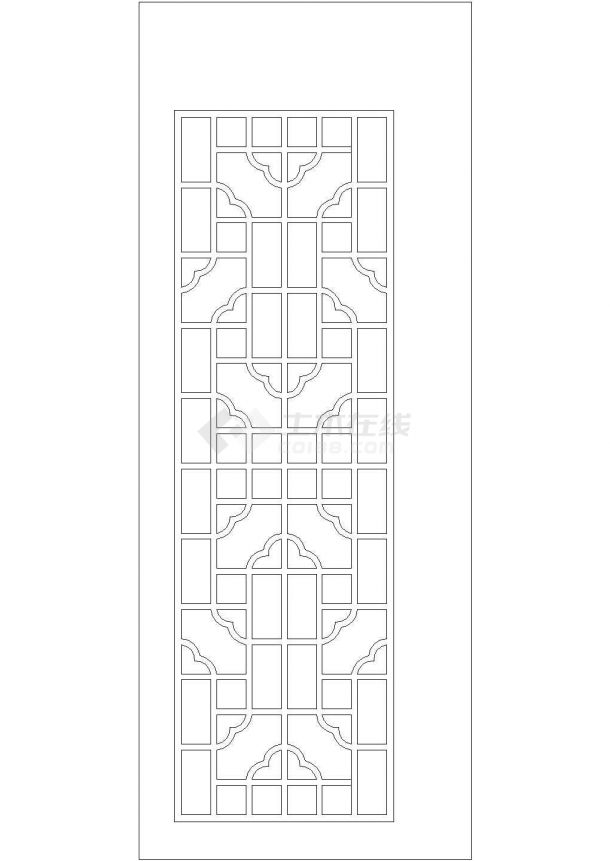 某建筑CAD常用窗花类的详细图块-图二