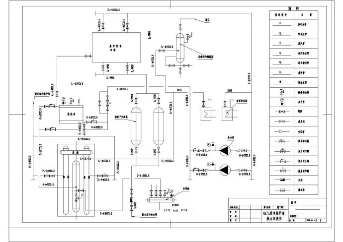 1台6t_h锅炉设计圈套图纸（共5张）_图1