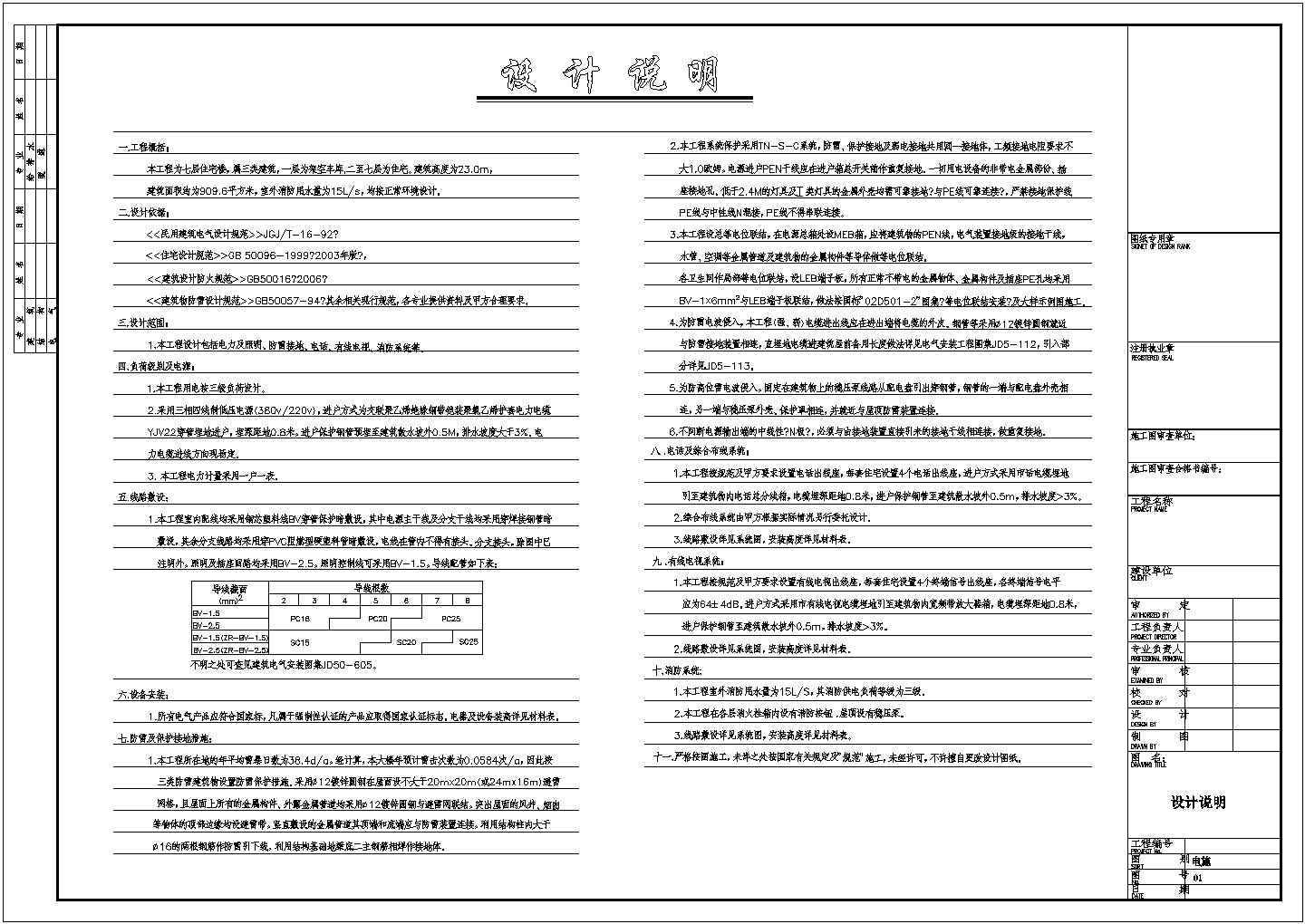 某村庄住宅给排水CAD施工详图