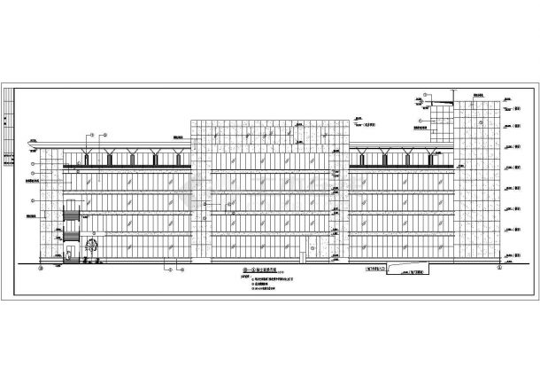 某现代办公楼建施及外墙装饰图（全套）-图二