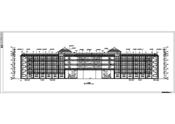 某地一套完整的办公建筑图（共9张）-图一