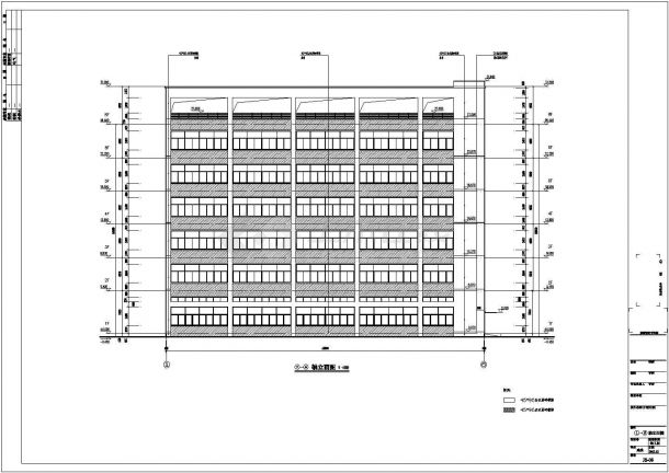 某高层厂房的全套建筑施工图（共15张）-图一