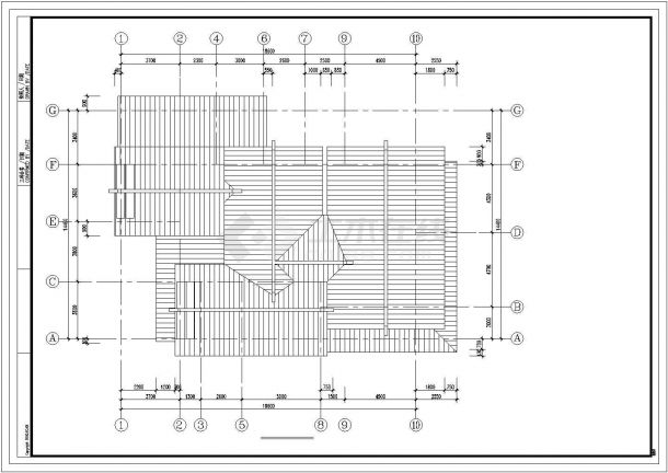 某二层带地下室日式别墅建筑设计图（长18.6米 宽14.4米）-图二