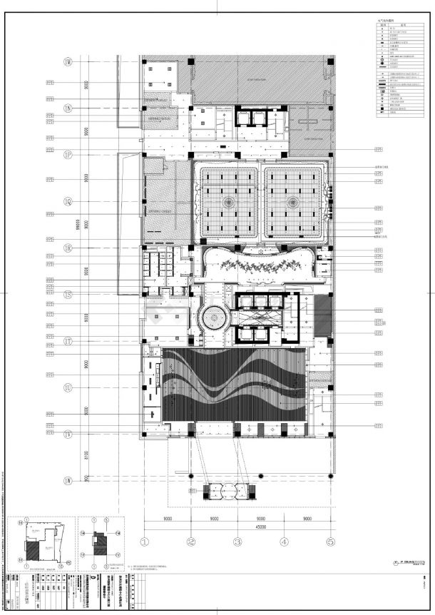 苏州国际博览中心三期项目-轻奢某富酒店1F总平面装修设计CAD图-图二