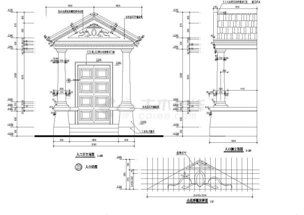 比较详细的一套别墅建筑设计图纸（含建筑设计说明）-图一
