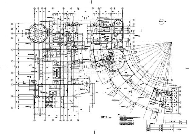 浙江甲级院的会所全套建筑施工图（共12张）-图一