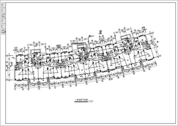 某地高层住宅楼电气CAD图-图一