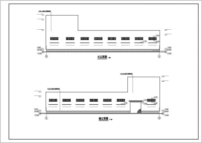 某工业园成品包装车间钢结构厂房建筑施工图（共9张）_图1