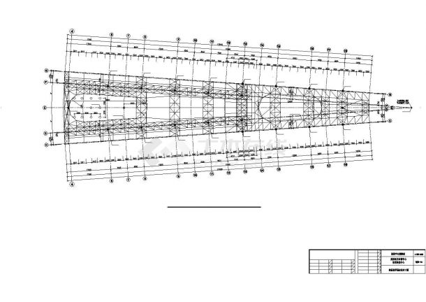 体育科技中心钢桁架屋盖结构施工图-图二