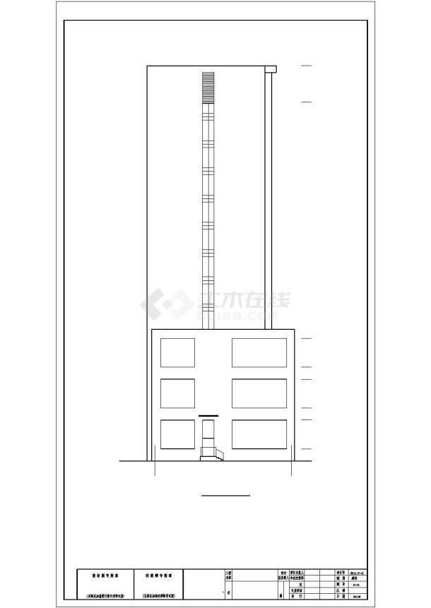 辽宁某十一层欧式办公楼建筑扩初cad图-图一