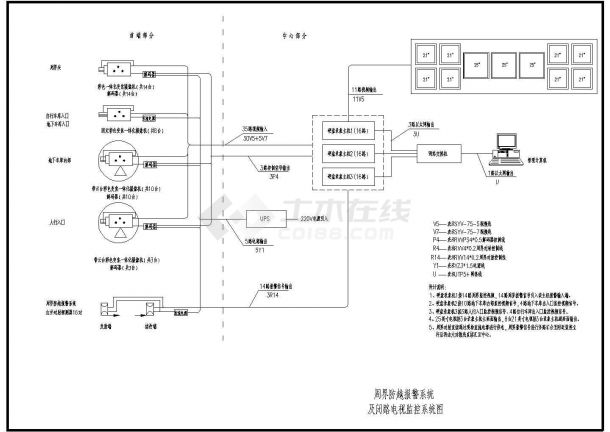 青岛市某地住宅电气设计CAD布置图-图二