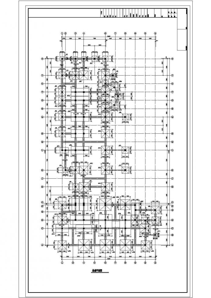 某县城卫生院结构（框架结构）图纸_图1