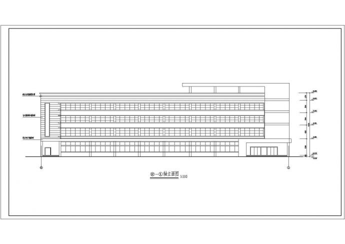 【贵阳】某工业区厂房建筑设计方案图_图1