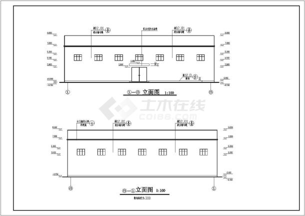 某地种子加工厂种子仓库建筑设计图-图二