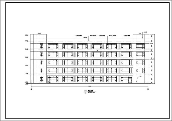 某厂厂房建筑设计方案图（共5张）_图1