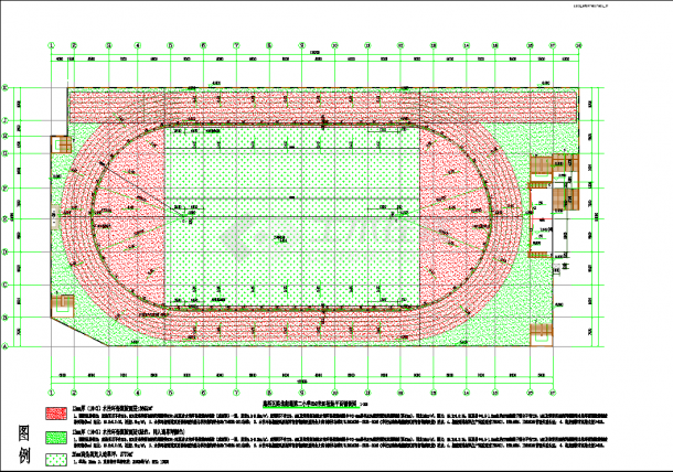 某小学250米运动场及架空层主席台立面设计-图二