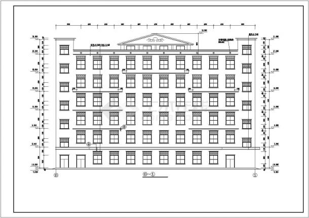 虎门镇某厂厂房施工建筑设计施工图-图一