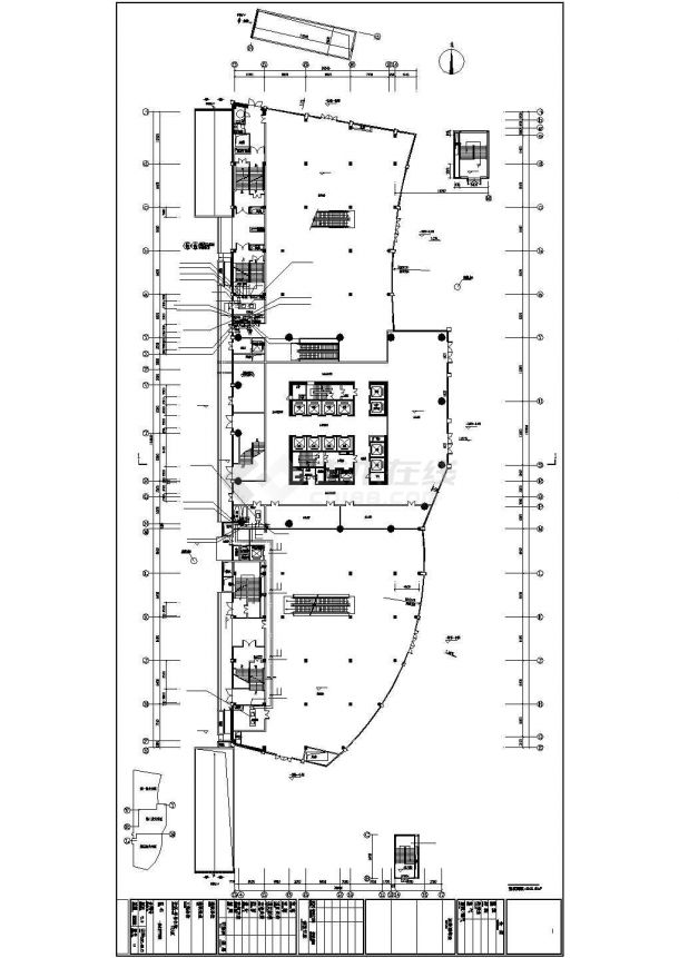 [广州]超高层办公大厦空调通风全套施工图(170米换热间制冷机房)-图一