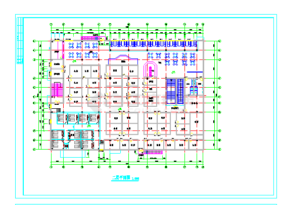 某休闲中心水中央浴场建筑设计图（共6张）-图一