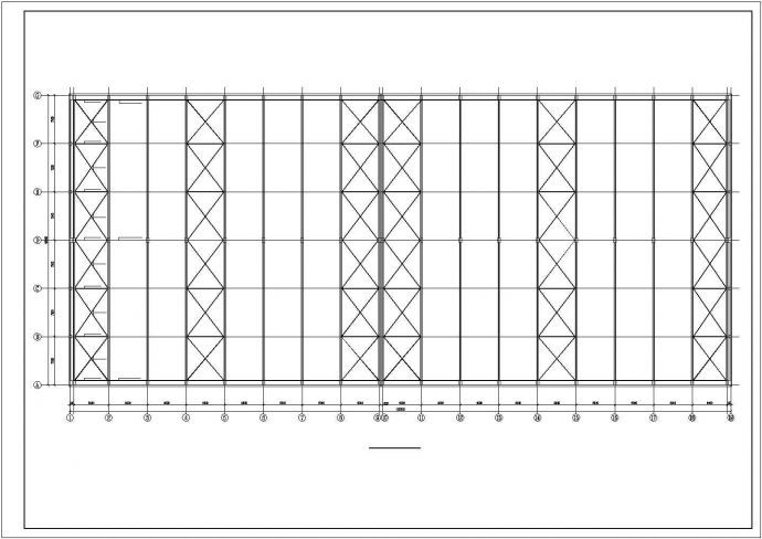 钢屋面RC柱单层厂房结构图纸_图1
