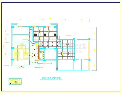 某国际广场CAD装修施工图（共9张）-图二