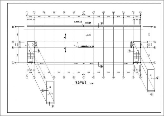 某地公司员工宿舍楼建筑图（含设计说明）_图1