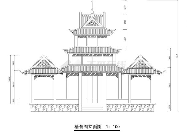 某园林建筑及小品设计CAD图（共14张）-图二