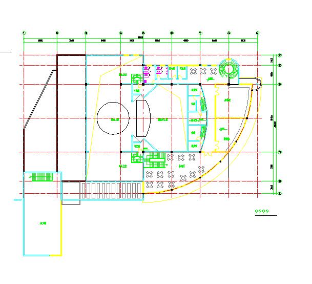 某中小型剧场建筑设计方案平面图（共2张）_图1
