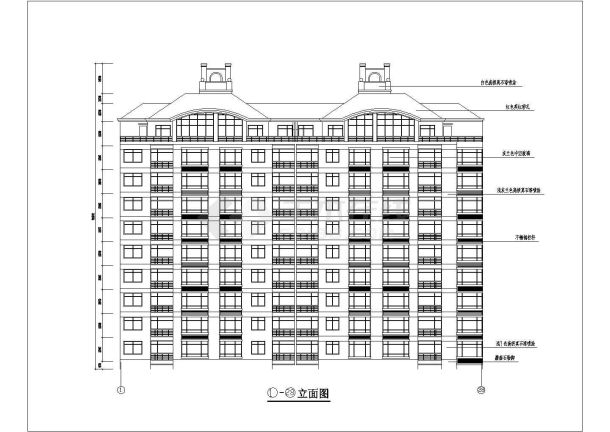 某3栋小高层住宅扩初建筑设计图（全套）-图一