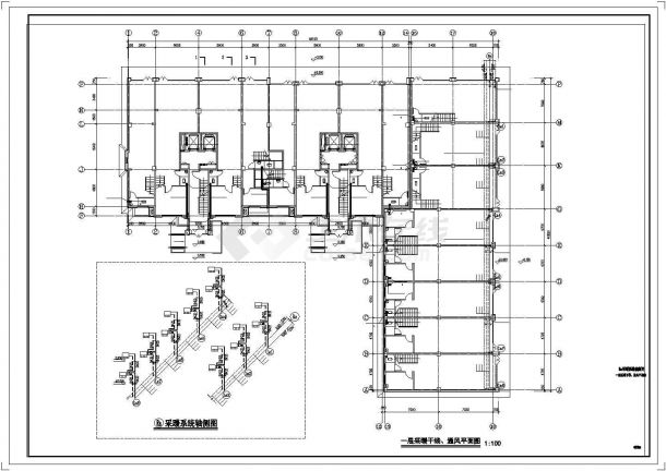 [银川]高层住宅楼地板辐射采暖设计施工图-图一