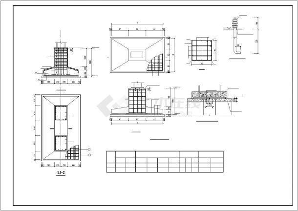 [山东]一层轻钢结构存车棚结构施工图-图二