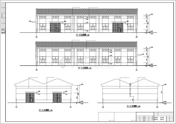 某塑料制品三角形屋架排架厂房建筑结构设计图-图二
