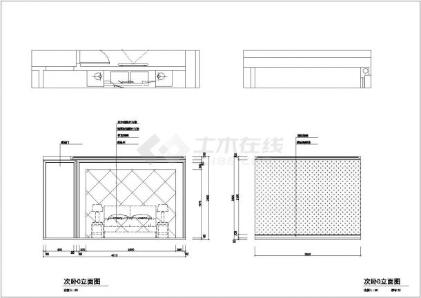 某珠大厦的详细装修设计图（共17张）-图二