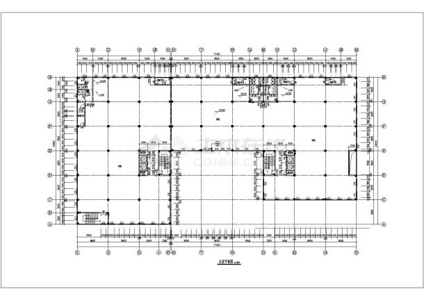 杭州乡镇新型住宅楼建筑施工设计cad图纸-图一