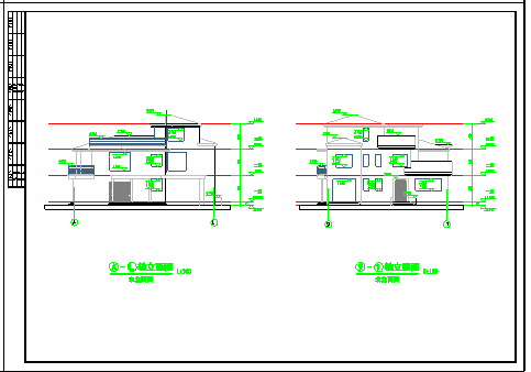 某地小型独幢别墅建筑方案设计图纸_图1