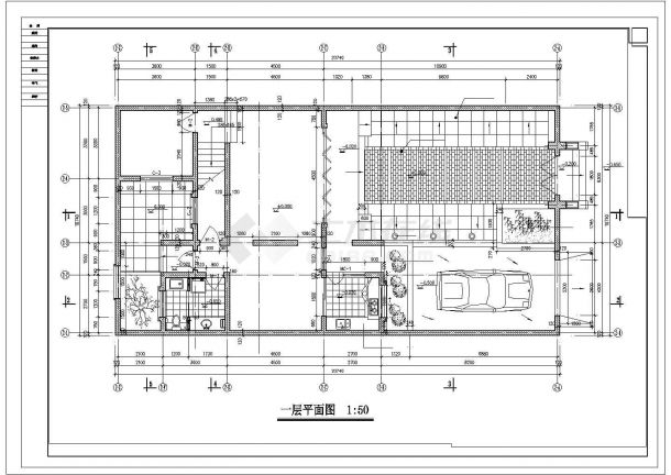 北京经典四合院全套建筑CAD设计施工及效果图纸-图二