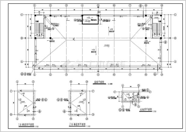 广州沿海某工业厂房建筑设计施工图-图二