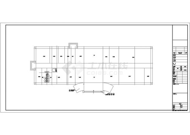 [河南]地上三层门式刚架车间厂房结构施工图-图一