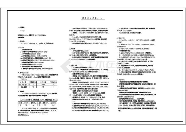 某小区标准三层住宅楼给排水图纸-图一