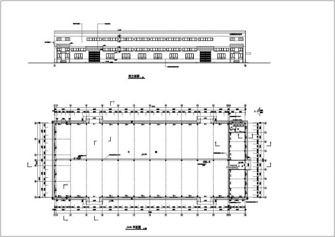 杰恩特4#厂房建筑设计施工图（共6张）_图1