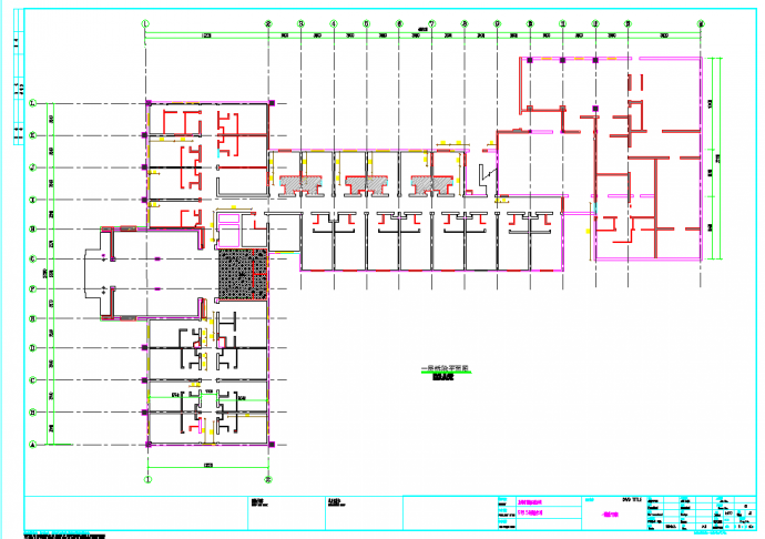 原饭店住宿楼造加固CAD图纸（使用功能已改变）_图1
