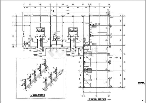 [银川]高层住宅楼地板辐射采暖设计施工图-图一
