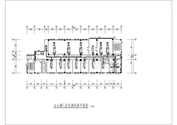 湖北]高层办公楼风冷热泵空调系统设计施工图-图二